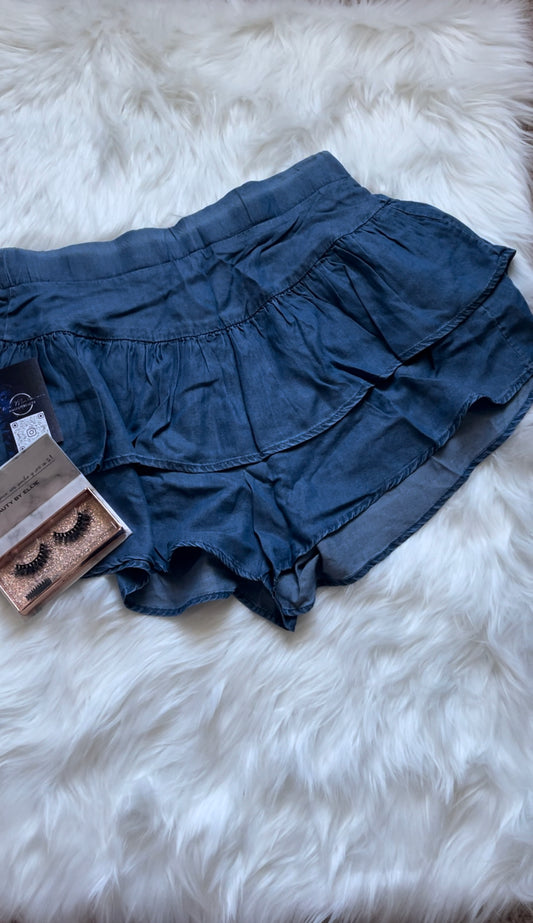 Blue Jean Short/skirt