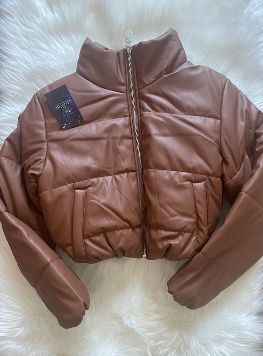 Mocha Puffy Jacket